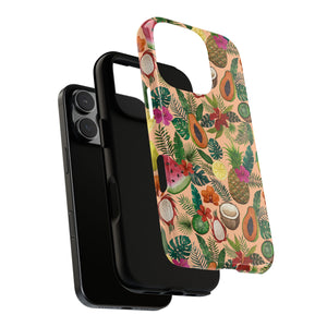 Tropical Fruit and Flowers Phone Case