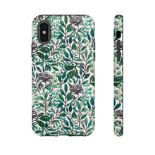 Load image into Gallery viewer, Purple Flowers and Eucalyptus Leaves Phone Case