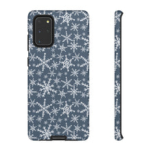 Load image into Gallery viewer, Blue Snowflakes Phone Case
