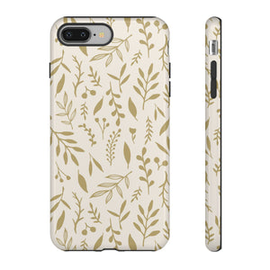 Gold Falling Leaves Phone Case