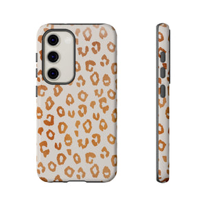 Copper Leopard Print Phone Case