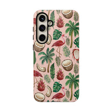 Load image into Gallery viewer, Flamingo Coconut Phone Case