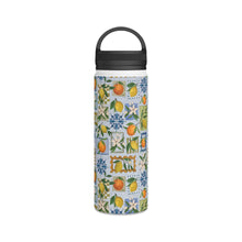 Load image into Gallery viewer, Mediterranean Stamps Handle Lid Water Bottle
