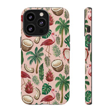 Load image into Gallery viewer, Flamingo Coconut Phone Case