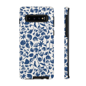 Dark Blue Floral Phone Case