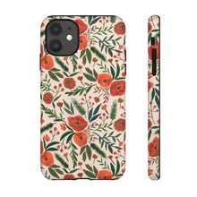 Load image into Gallery viewer, Christmas Floral Phone Case