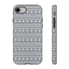 Load image into Gallery viewer, Gray Snowflake Pattern Phone Case