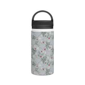 Texas Christmas Handle Lid Water Bottle