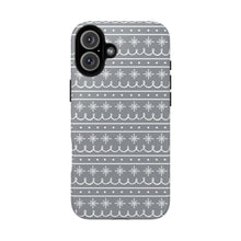 Load image into Gallery viewer, Gray Snowflake Pattern Phone Case