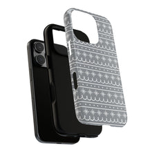Load image into Gallery viewer, Gray Snowflake Pattern Phone Case