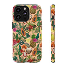 Load image into Gallery viewer, Tropical Fruit and Flowers Phone Case