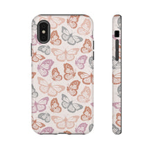 Load image into Gallery viewer, Orange and Pink Butterfly Phone Case