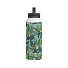 Load image into Gallery viewer, Tropical Toucan Handle Lid Water Bottle