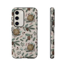 Load image into Gallery viewer, Winter Branches, Berries and Pine Cones Phone Case