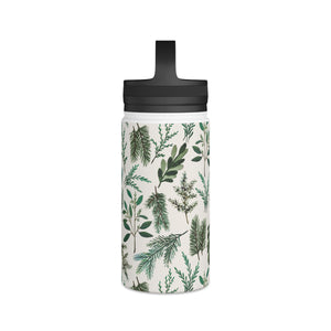 Winter Branches Handle Lid Water Bottle