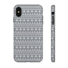 Load image into Gallery viewer, Gray Snowflake Pattern Phone Case