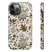 Load image into Gallery viewer, Watercolor Fall Leaves and Flowers Phone Case