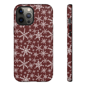 Red Snowflakes Phone Case