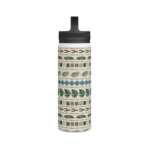 Oasis Stripes Handle Lid Water Bottle