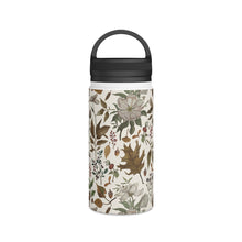 Load image into Gallery viewer, Watercolor Fall Leaves and Flowers Handle Lid Water Bottle