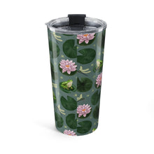 Load image into Gallery viewer, Frog and Lotus Travel Mug