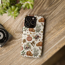 Load image into Gallery viewer, Fall Pumpkins, Flowers and Leaves Phone Case