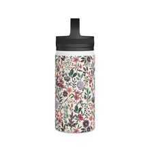 Load image into Gallery viewer, Spring Garden Flowers Handle Lid Water Bottle