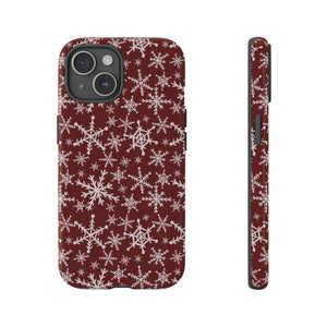 Red Snowflakes Phone Case