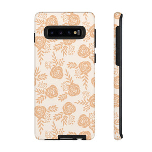 Light Orange Floral Phone Case