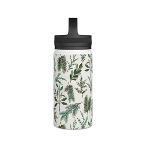 Winter Branches Handle Lid Water Bottle