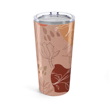 Load image into Gallery viewer, Pink Abstract Desert Leaf Travel Mug