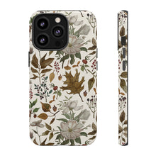 Load image into Gallery viewer, Watercolor Fall Leaves and Flowers Phone Case