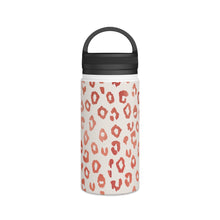 Load image into Gallery viewer, Rose Gold Leopard Print Handle Lid Water Bottle