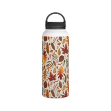 Load image into Gallery viewer, Watercolor Fall Leaves Handle Lid Water Bottle