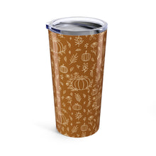 Load image into Gallery viewer, Bronze Ink Floral Travel Mug