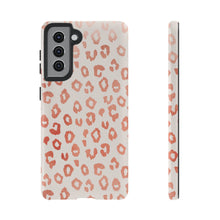 Load image into Gallery viewer, Rose Gold Leopard Print Phone Case