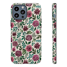 Load image into Gallery viewer, Magenta Floral Eucalyptus Phone Case