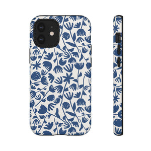 Dark Blue Floral Phone Case