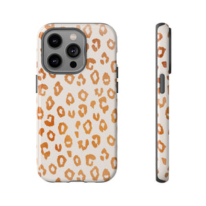 Copper Leopard Print Phone Case