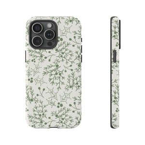 Green Christmas Branch Phone Case