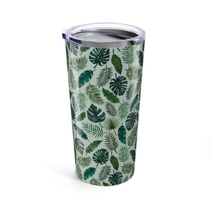 Tropical Leaves Travel Mug