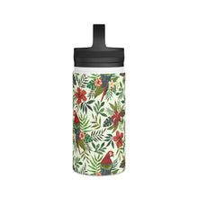 Load image into Gallery viewer, Tropical Parrot Handle Lid Water Bottle