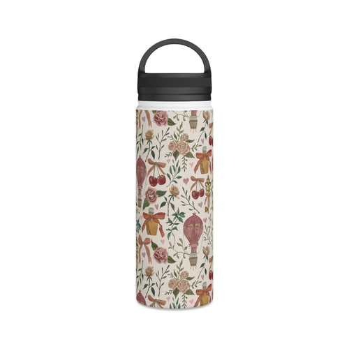 Cottage Core Handle Lid Water Bottle