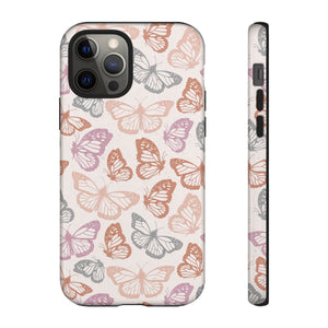 Orange and Pink Butterfly Phone Case