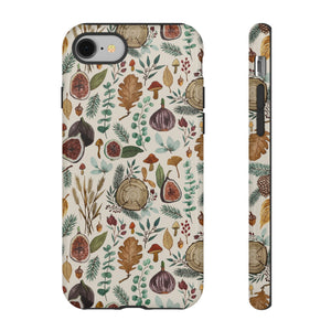 Figs, Mushrooms and Leaves Phone Case