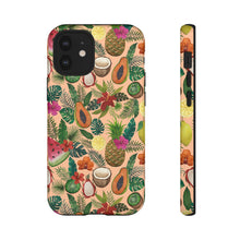 Load image into Gallery viewer, Tropical Fruit and Flowers Phone Case