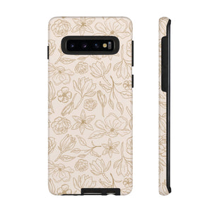 Gold Magnolia Phone Case