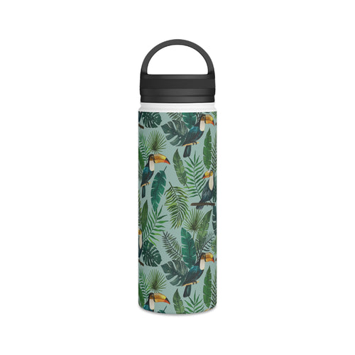 Tropical Toucan Handle Lid Water Bottle