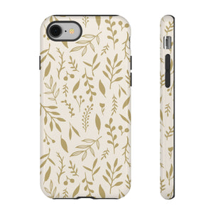 Gold Falling Leaves Phone Case