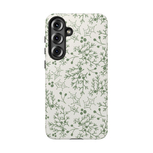 Green Christmas Branch Phone Case